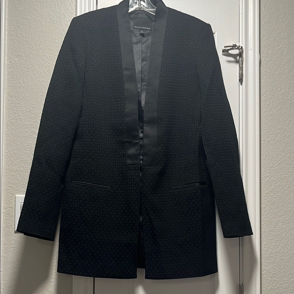 Banana Republic Black Sport Coat Classic Blazer